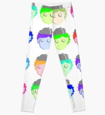 Karikatur-Gesichts-Pop-Illistration Leggings