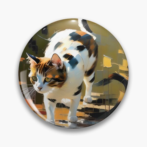 Item preview, Feline Curiosity: A Painting of My Inquisitive Cat designed and sold by KH-GardenEden.
