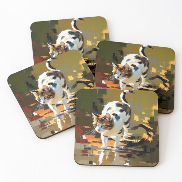 Item preview, Feline Curiosity: A Painting of My Inquisitive Cat designed and sold by KH-GardenEden.