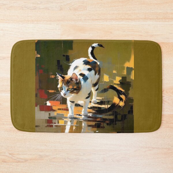 Item preview, Feline Curiosity: A Painting of My Inquisitive Cat designed and sold by KH-GardenEden.