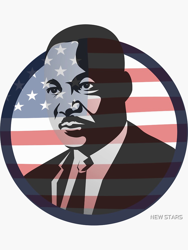 &ldquo;martin luther king jr&rdquo; Sticker for Sale by amineSTARS | Redbubble