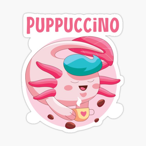 Corgi Puppuccino Sticker