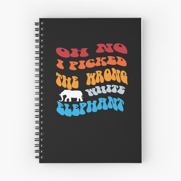 Aperçu de l'œuvre Copie de groovy Oh non j'ai choisi le mauvais cadeau d'éléphant blanc créée et vendue par Designe4You.