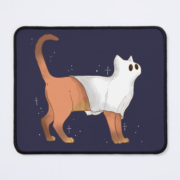 Item preview, Spooky Ghost Kitty Cat designed and sold by LindyMakesArt.