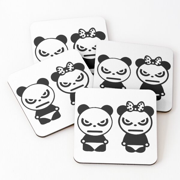 Item preview, Angry panda couple designed and sold by redDottyDesign.
