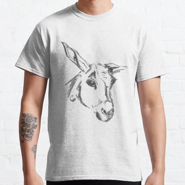 Donkey - Charcoal Animals Classic T-Shirt