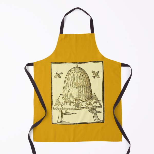 Item preview, Skep hive with honey bees, woodcut from 1658. designed and sold by Luggnagg.