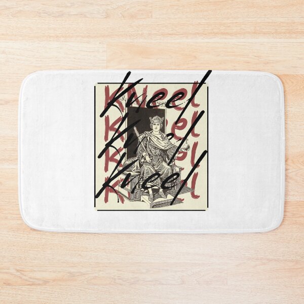 Item preview, Kneel kneel kneel with king on the throne and graphic font on background  designed and sold by GREENTAGs.