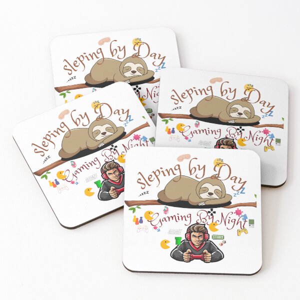 Item preview, sleeping by day gaming by night designed and sold by smilup.
