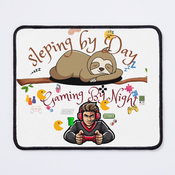 Item preview, sleeping by day gaming by night designed and sold by smilup.