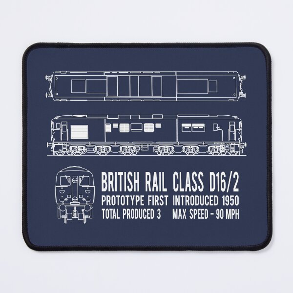 Item preview, British Rail Class D16/2 Prototype Diesel Locomotive Train Blueprint Diagram Gift designed and sold by Maljonic.