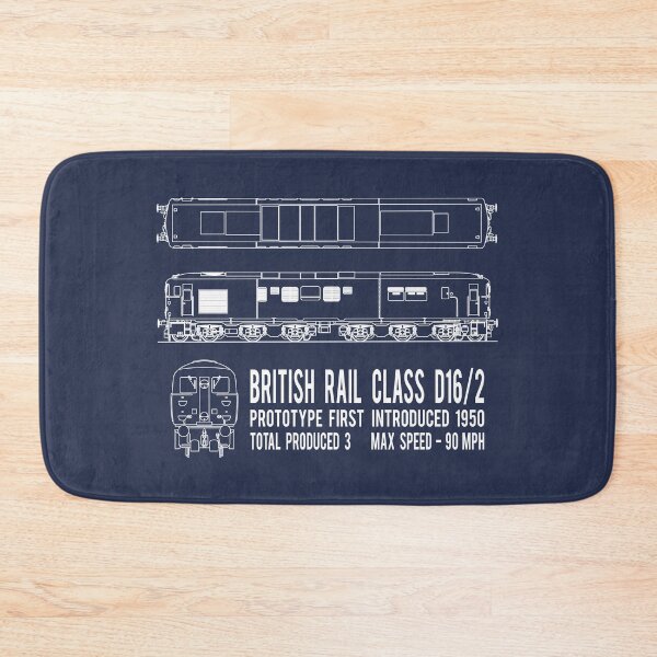 Item preview, British Rail Class D16/2 Prototype Diesel Locomotive Train Blueprint Diagram Gift designed and sold by Maljonic.