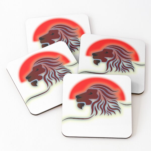 Item preview, A red lion awake at sunset designed and sold by Bigrow.