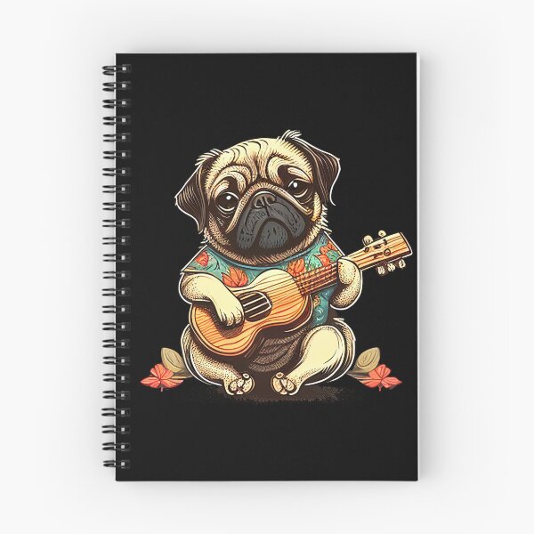 Item preview, Cute Pug Dog Playing Ukulele designed and sold by JackCurtis1991.