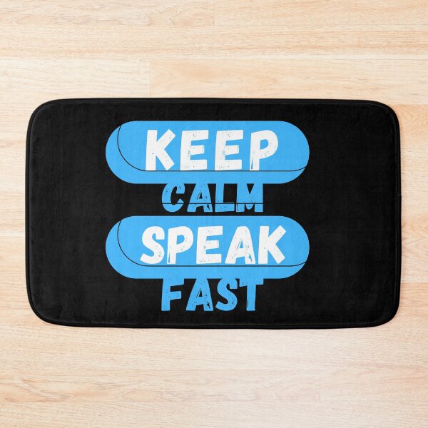 Item preview, Keep Calm And Speak Fast designed and sold by mu-art.
