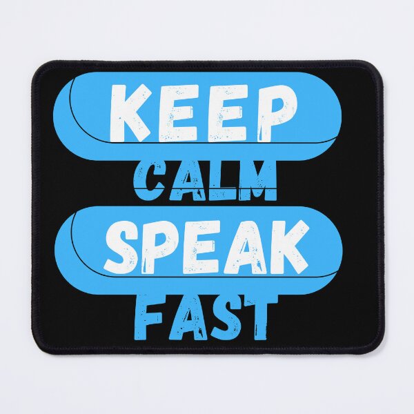 Item preview, Keep Calm And Speak Fast designed and sold by mu-art.