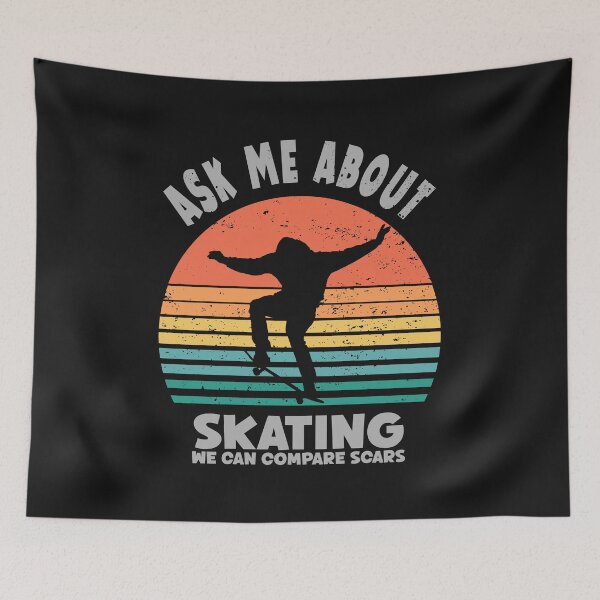 Item preview, Retro sunset skateboarder design  designed and sold by TipTopTapo.