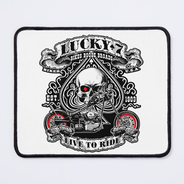 Item preview, Lucky 7 live to ride designed and sold by redDottyDesign.