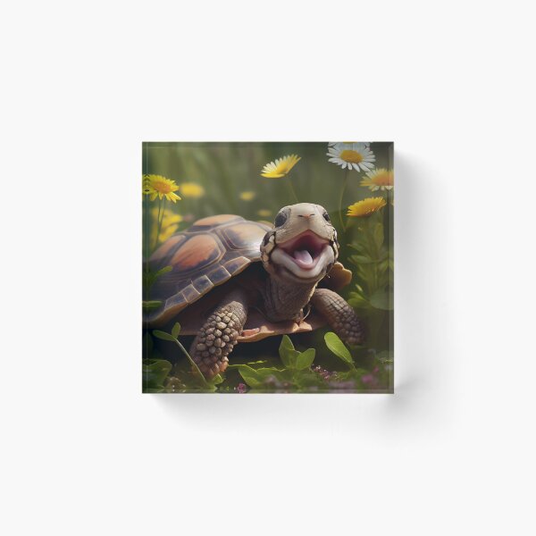 Item preview, Happy Tortoise designed and sold by AiBroughtToLife.