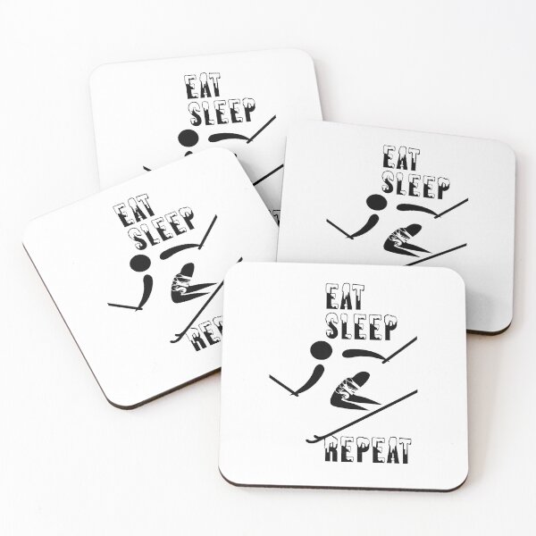 Item preview, Eat Sleep Ski Repeat designed and sold by CrafTeeMrsB.