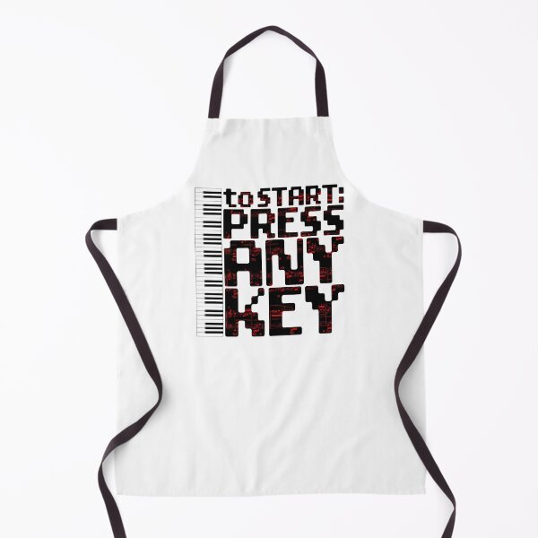 Item preview, PIANO KEYBOARD - TO START PRESS ANY KEY black designed and sold by KoolDsignsMUSIC.