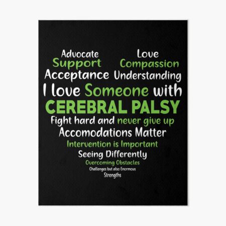 Item preview, Cerebral Palsy Awareness Support Heart designed and sold by Adolfo114.