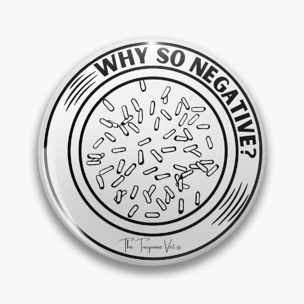 Item preview, Negative Bacteria Humor designed and sold by TheTurquoiseVet.