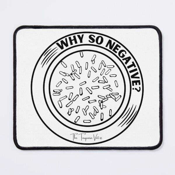 Item preview, Negative Bacteria Humor designed and sold by TheTurquoiseVet.