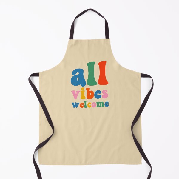 Item preview, All Vibes Welcome Colorful Retro Inclusivity Typography  designed and sold by kierkegaard.