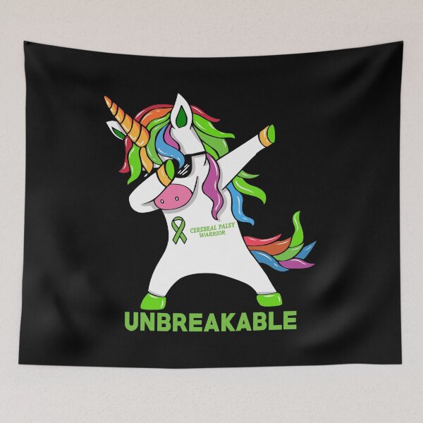Item preview, Cerebral Palsy Awareness Unicorn Warrior  designed and sold by Adolfo114.