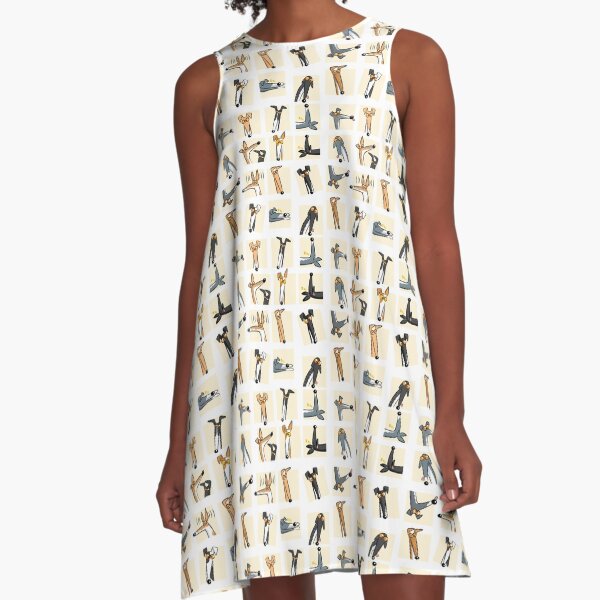Heads up: Cream A-Line Dress