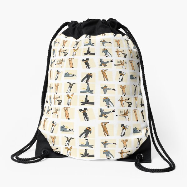 Heads up: Cream Drawstring Bag