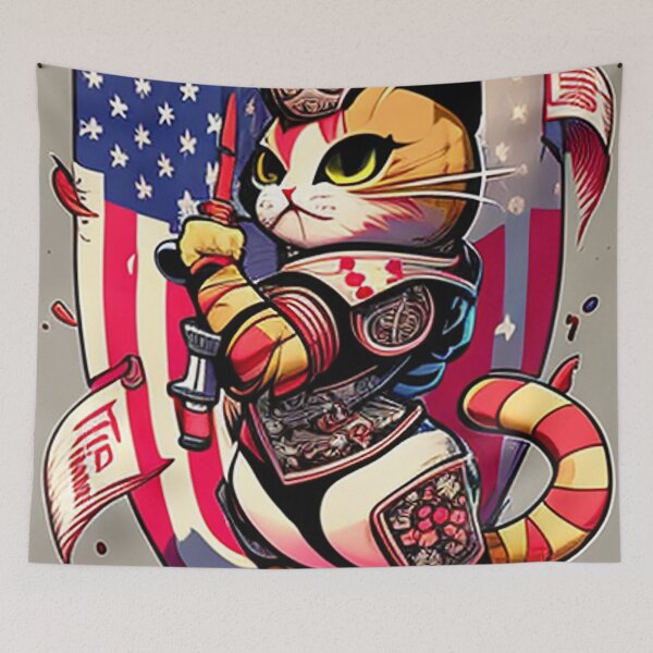 Item preview, a warrior cute cate designed and sold by moroccan-stret.