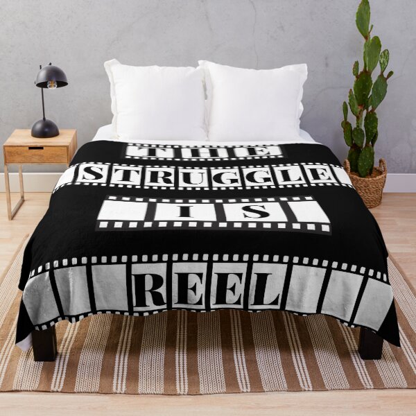 Item preview, Funny "The Struggle Is Reel" Film Strip Pun designed and sold by Write-to-Rebel.
