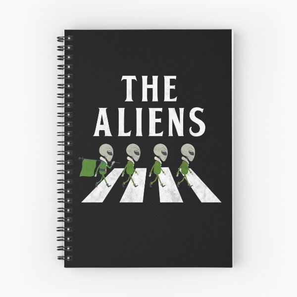 Item preview,  Aliens crossing road Funny Musician Aliens Rock  designed and sold by GOODMORNING-ART.