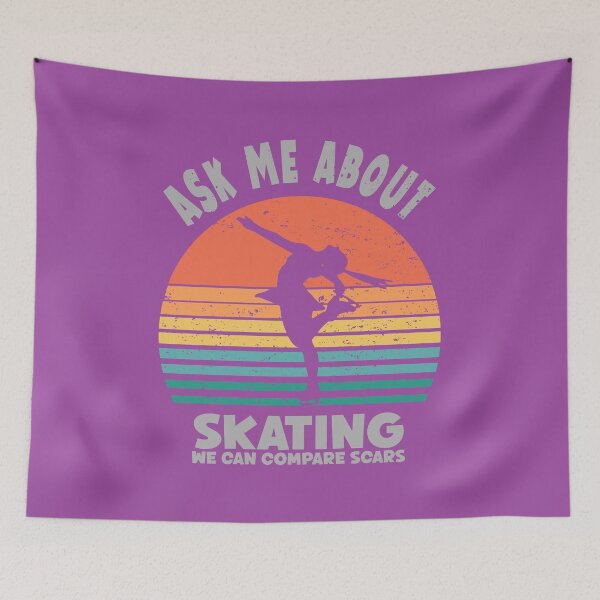 Item preview, Retro sunset ice skater girl design  designed and sold by TipTopTapo.