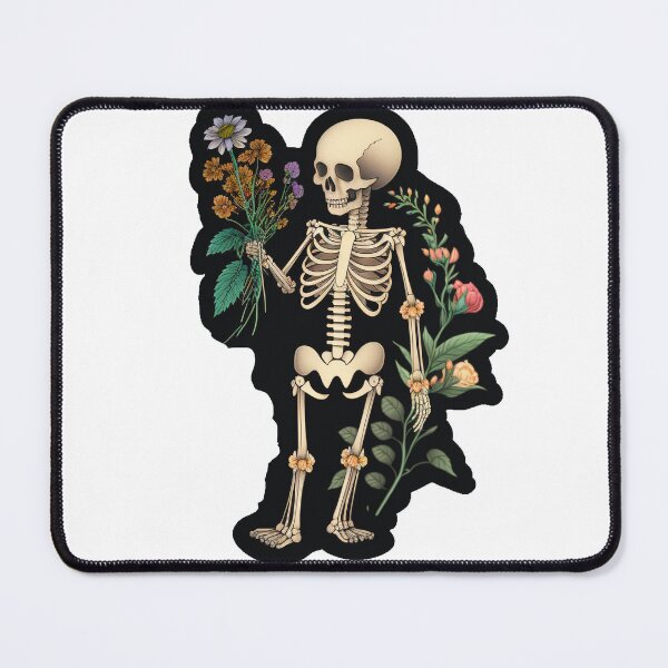 Item preview, Cartoon Skeleton Flower, Sticker designed and sold by SkullandKitten.