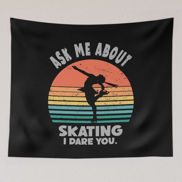 Item preview, Retro sunset ice skater girl design  designed and sold by TipTopTapo.