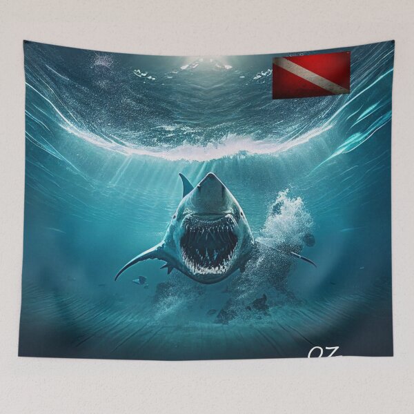 Item preview, SHARK ATTACKING designed and sold by publicidaddig.