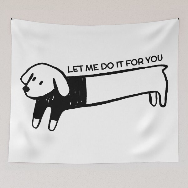 Item preview, borzoi let me do it for you in black designed and sold by ItsMemeMachine.