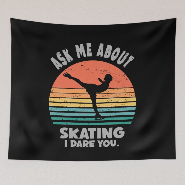 Item preview, Retro sunset ice skater girl design  designed and sold by TipTopTapo.