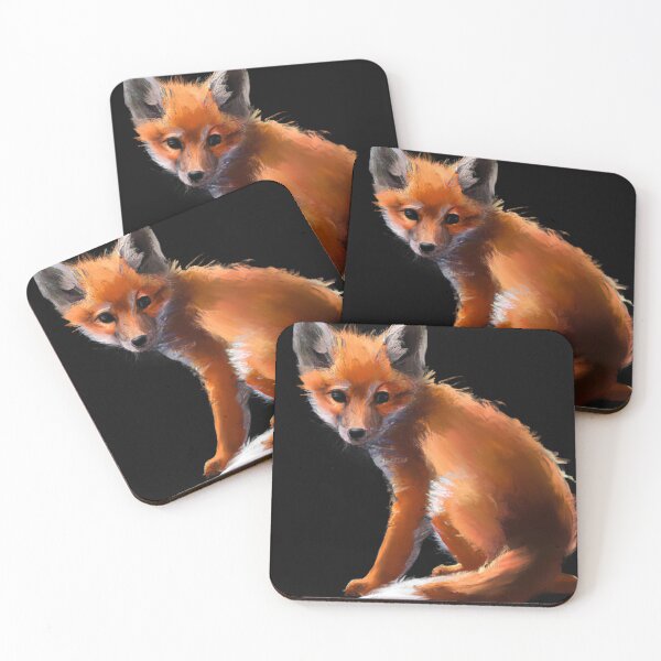 Item preview, Fox Looking Cute with rainbow colors designed and sold by phillipbooth.