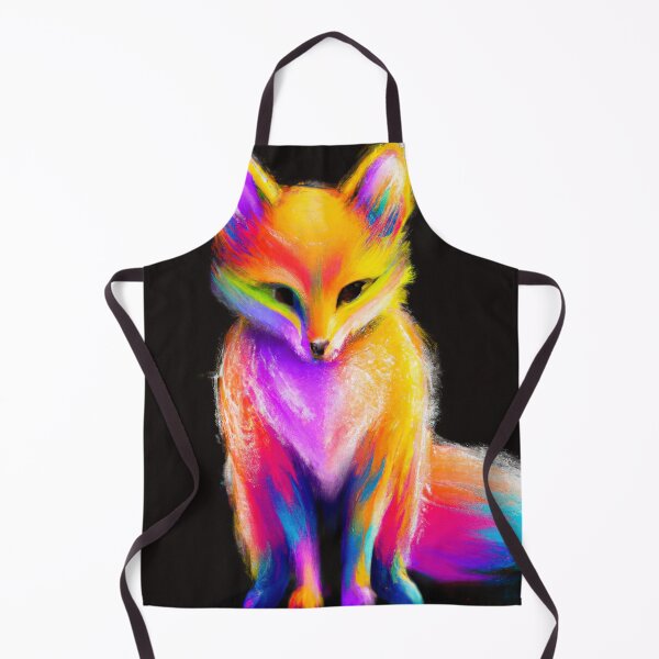 Item preview, Fox Looking Cute with rainbow colors designed and sold by phillipbooth.