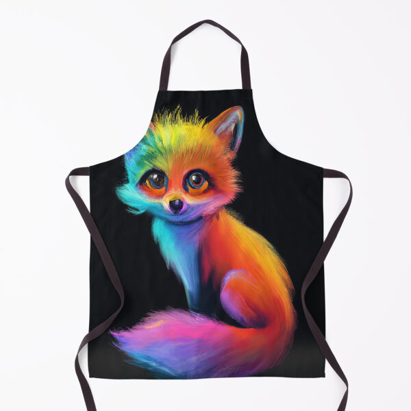 Item preview, Fox Looking Cute with rainbow colors designed and sold by phillipbooth.