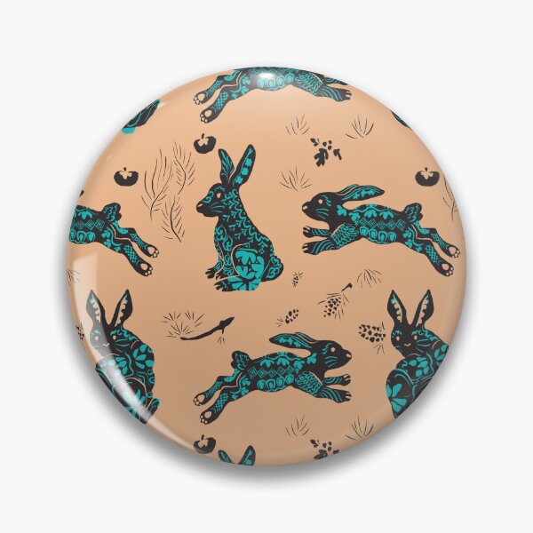 Item preview, Papercut Bunnies: Raisin-Turquoise on Pear designed and sold by chueok-studio.