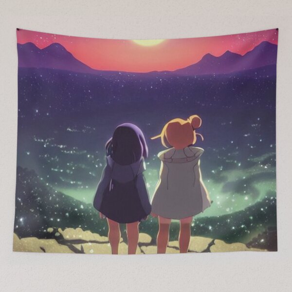 Item preview, Two Girls Under the Starry Sky designed and sold by D3monic.