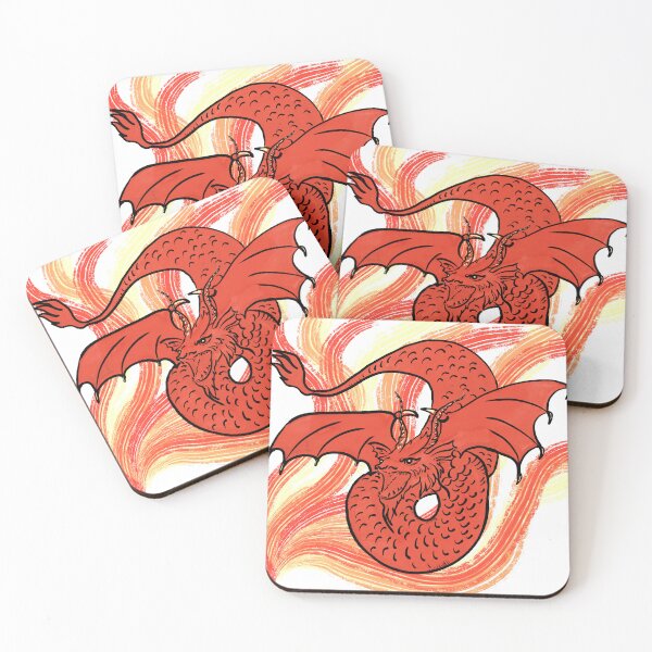 Item preview, Red fire  dragon  designed and sold by LynseysArtShop.