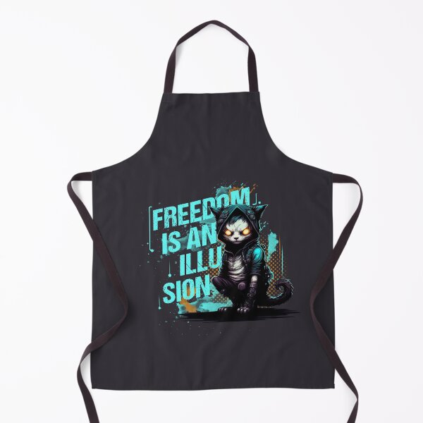 Item preview, Cyberspace Cat Freedom is an Illusion Dark Background designed and sold by Shaani.