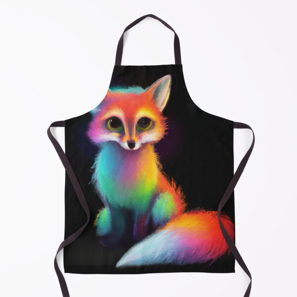 Item preview, Fox Looking Cute with rainbow colors designed and sold by phillipbooth.