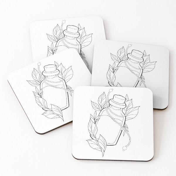 Item preview, potion bottle (line art) designed and sold by Cecilia Yamashita.